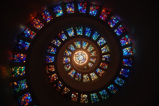 Stained Glass Spiral