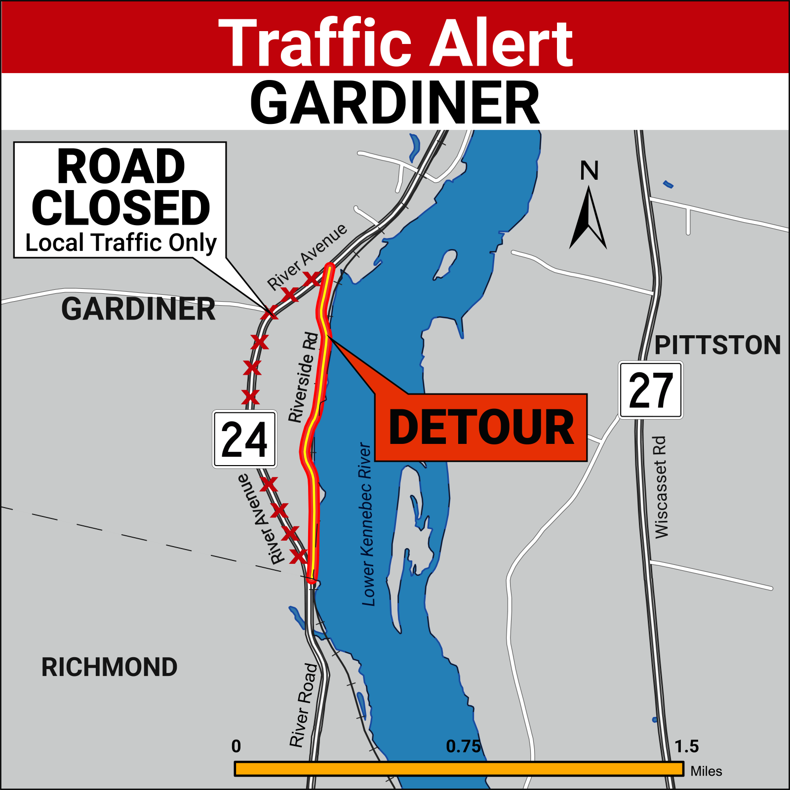 Gardiner Route 24 Closure