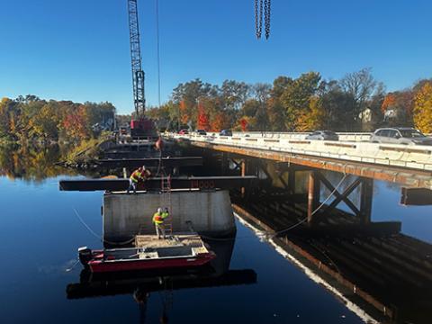 Construction of the stillwater ave bridge