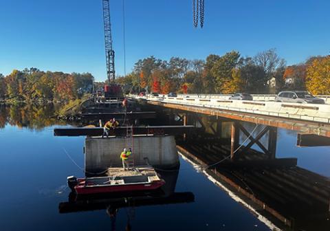 Construction of the stillwater ave bridge