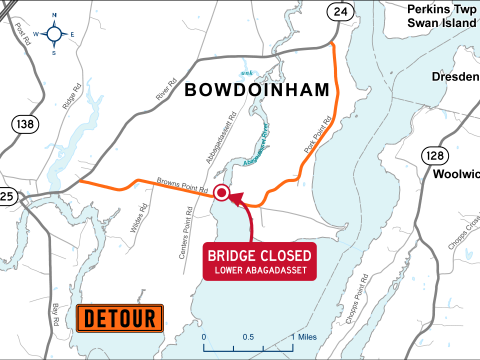 Lower Abagadasset Bridge Detour