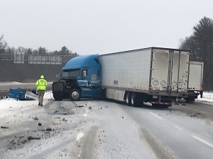 Tractor Trailer crash in York