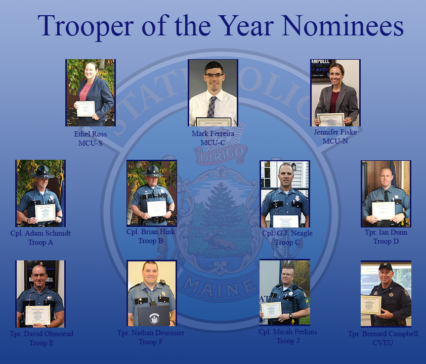 2019 Trooper of the Year Nominees