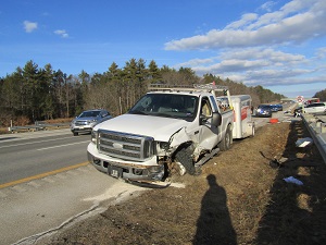 White Truck with U Haul trailer