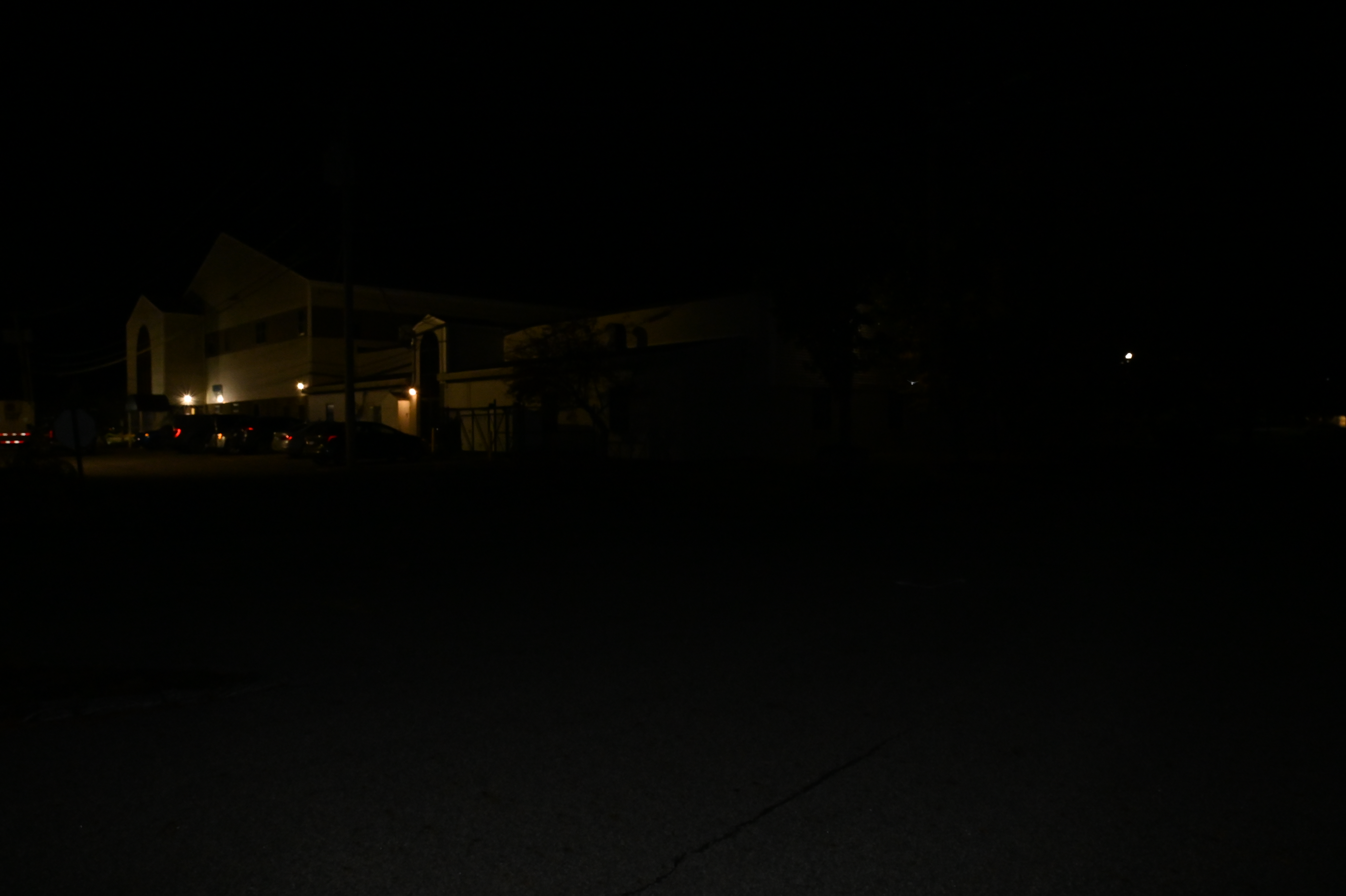 BOWLING ALLEY-OVERALL EXTERIOR (NIGHTTIME)