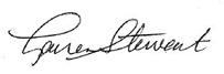 Lauren Stewart's signature