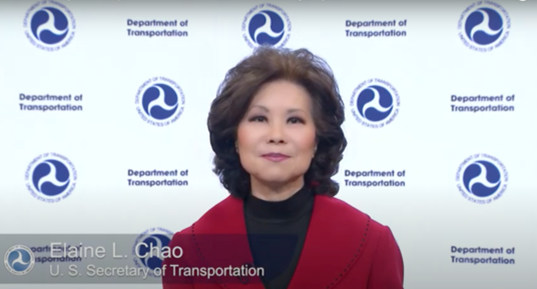 Photo of US Secretary of Transportation Elaine Chao