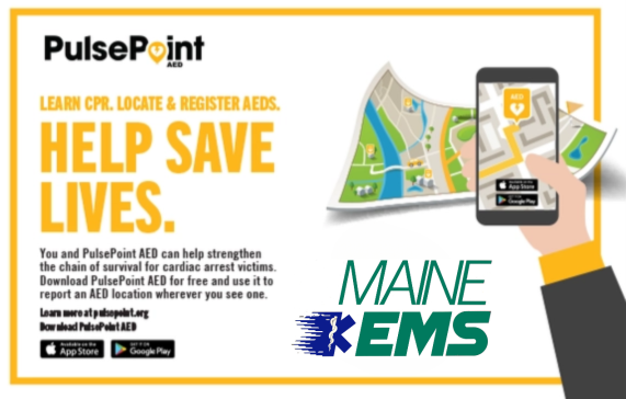This is the Pulse Point and Maine EMS logo