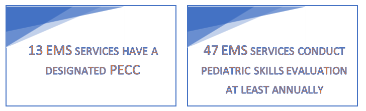 13 EMS Services have a PECC and 47 conduct skills evaluation as least annually