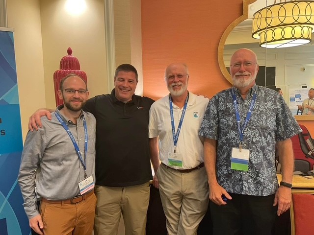 Former EMS Director Sam Hurley, Dr. Sholl, Former EMS Director Jay Bradshaw, and Former Vermont EMS Director Dan Manz