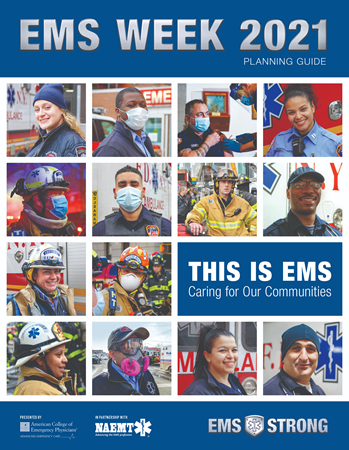 Montage photo of EMS providers faces for EMS week 2021