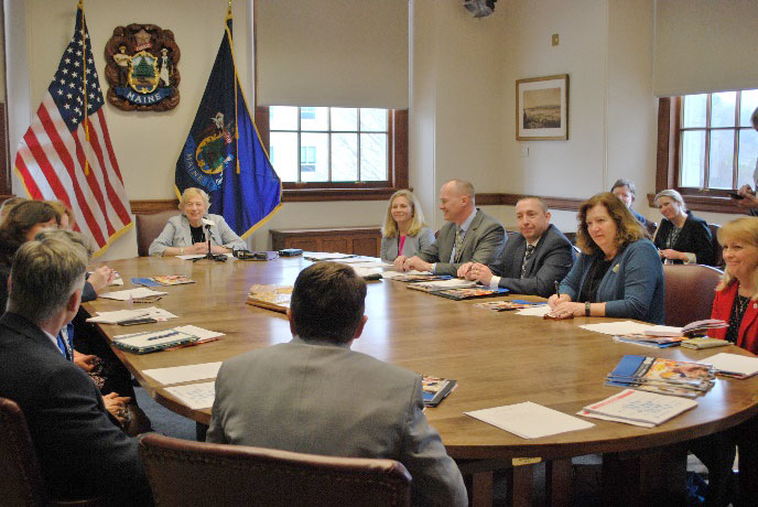 Photo of Governor Mills and the Children's Cabinet