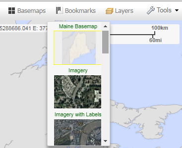 basemap button