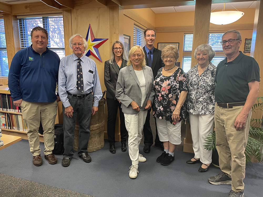 Governor Mills Tours The Acadian Archives