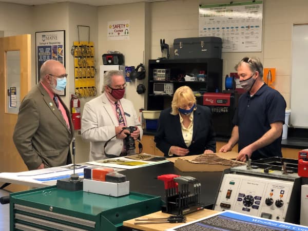 Governor Mills touring Foster Career and Technical Education (CTE) Center in Farmington
