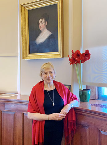 Governor Mills wearing red for Women Day