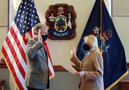 Governor Mills Swears in Bill Harwood