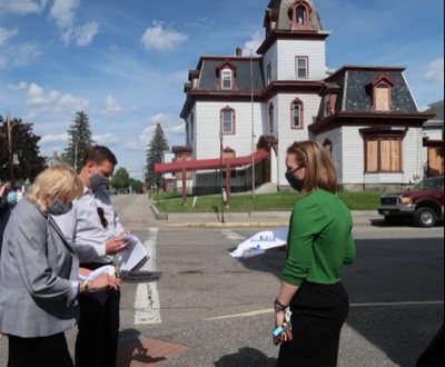 Governor Mills, Growing Our Tree Streets Tour, Lewiston