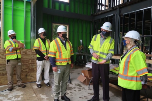 Governor Mills tours the Lincoln Mill complex