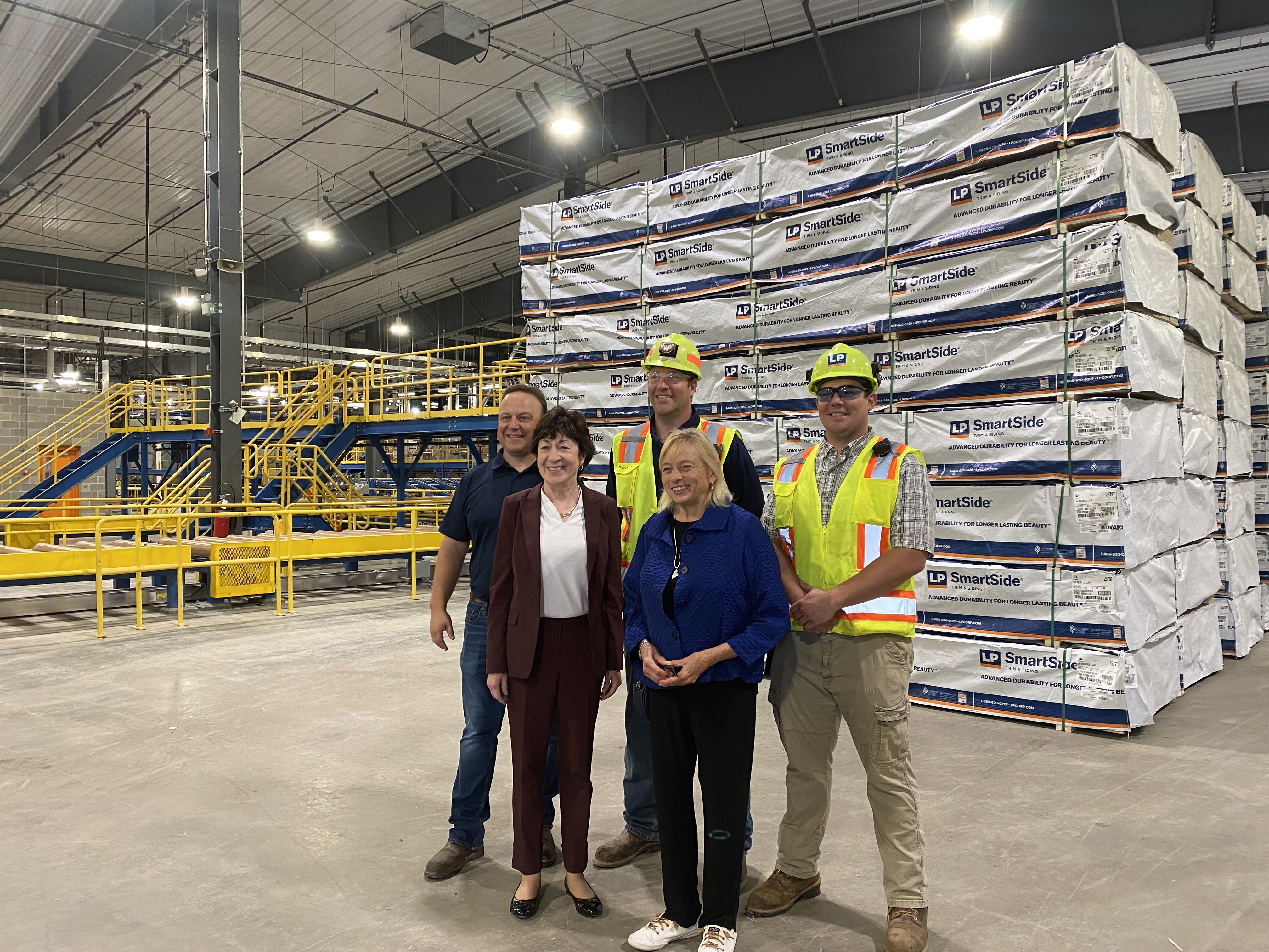 Gov. Mills, Sen. Collins, and LP Houlton employees