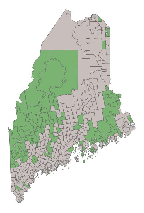 A map of eligible regions