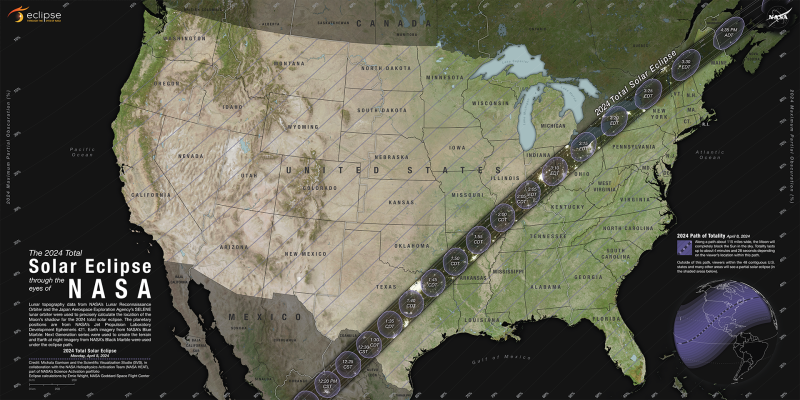 NASA Eclipse Map