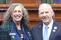 Rep. Dodge with Coach Don Berry