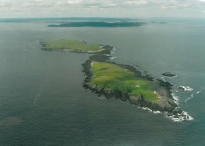 The Libby Islands with Little Libby in foreground (USF&WS) and Big Libby Island (MDIF&W) immediately behind