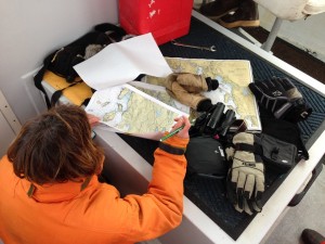 Charting a course to small ledges and outcroppings require up to date charts and local knowledge of the waters.