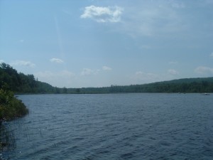 Mud Lake and neighboring Spednic Lake is known for its smallmouth bass fishery. A picnic spot with a fire ring is quite popular.