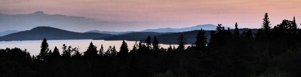Evening colors over Rangeley Lake