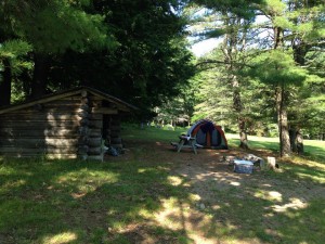 Camping in our lean-to's or in tents is an enjoyable way to spend the night on the island.