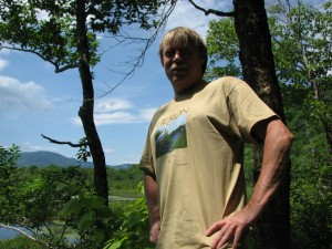 HERON volunteer, Mark Lewonis, sporting his free T-shirt!