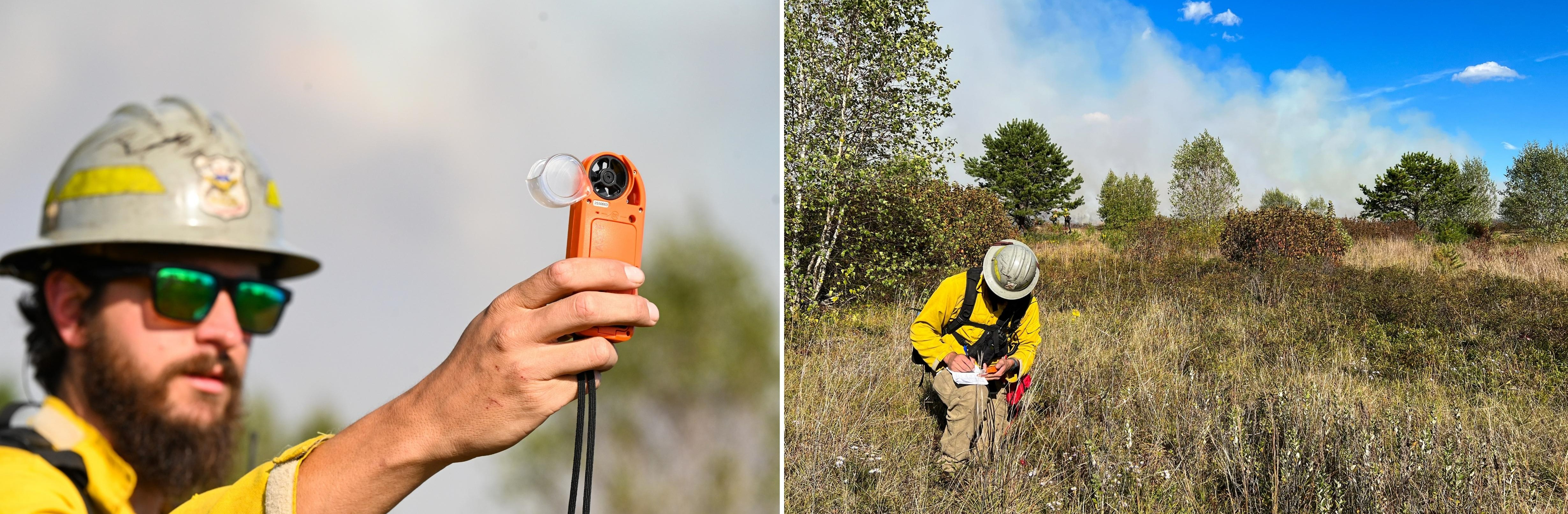 fire effects monitors checking the weather