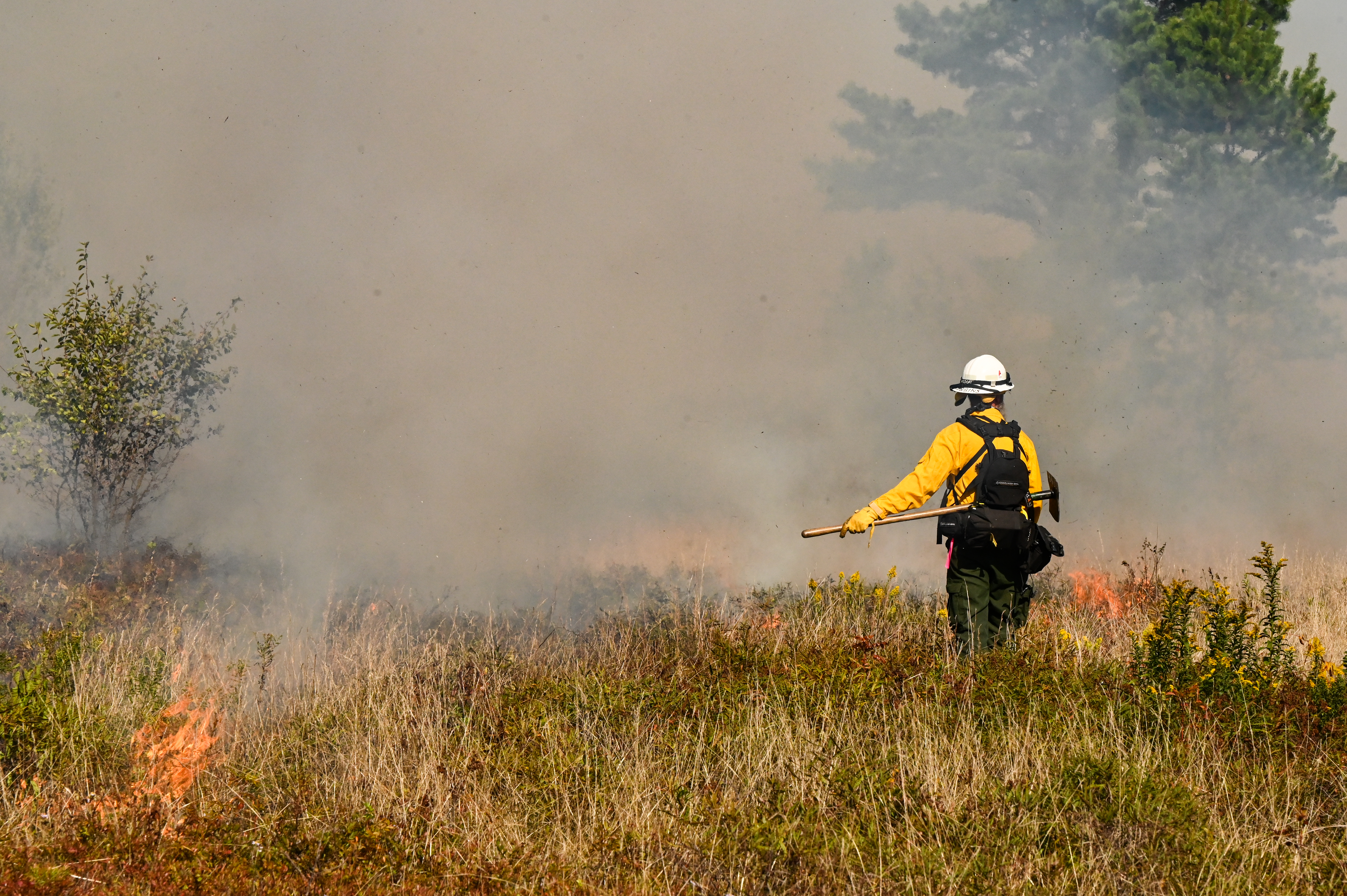 burn crew member within the burning unit