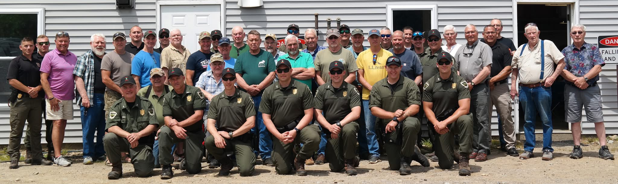 Group of nearly 50 future, current, and retired Maine Game Wardens