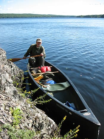Person in canoe