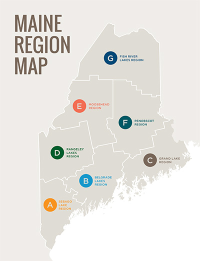Maine's fishing regions