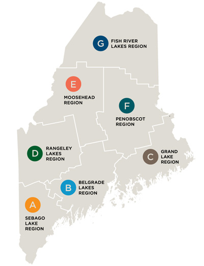 Maine's fishing regions