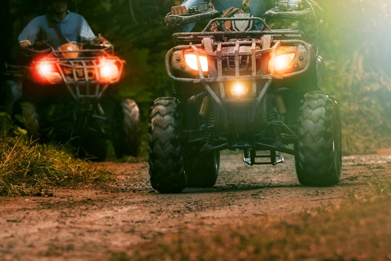 ATVs on trail