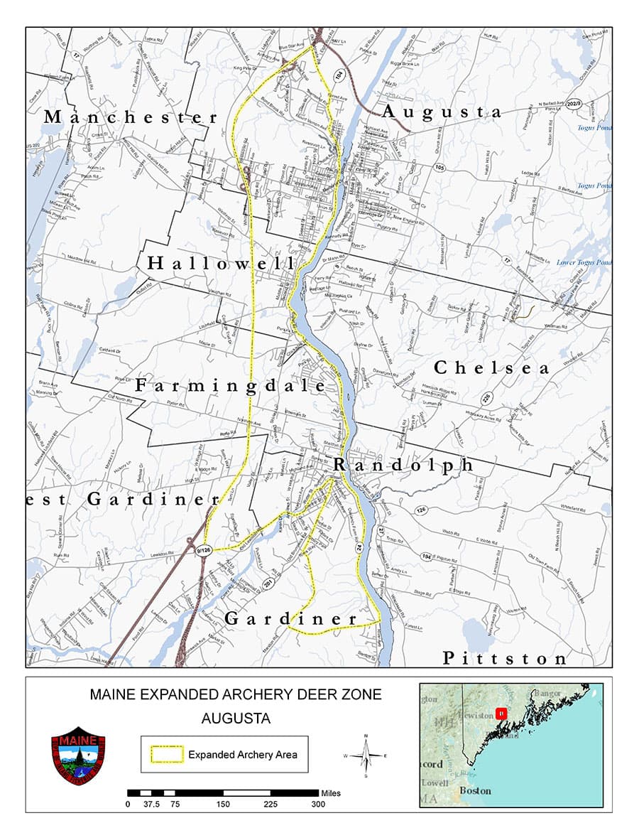 Maine Expanded Archery Zones Maps
