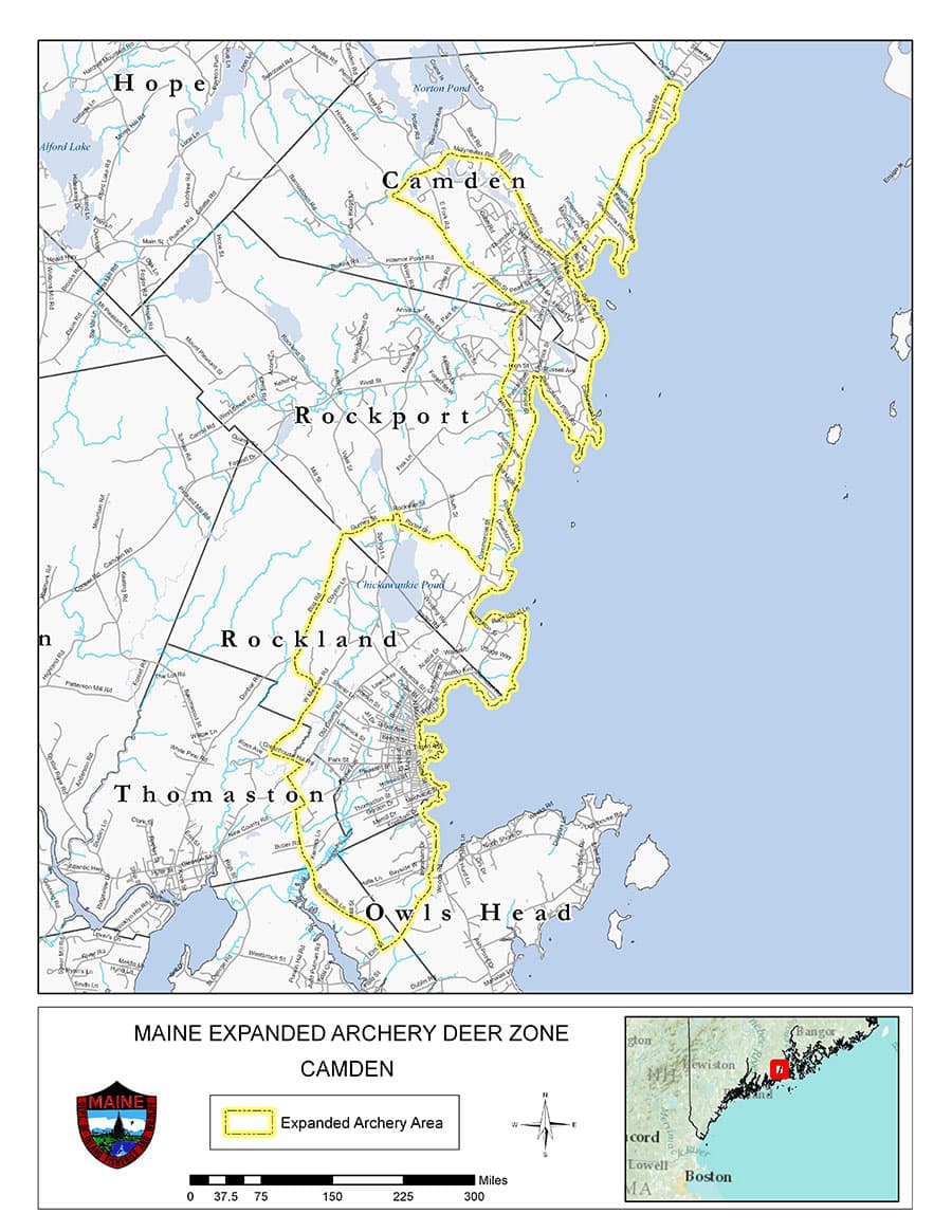 Expanded Archery Area Map for Camden Area