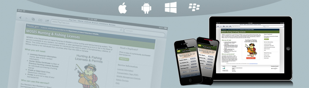 Mobile friendly apps, smartphone and iPad.