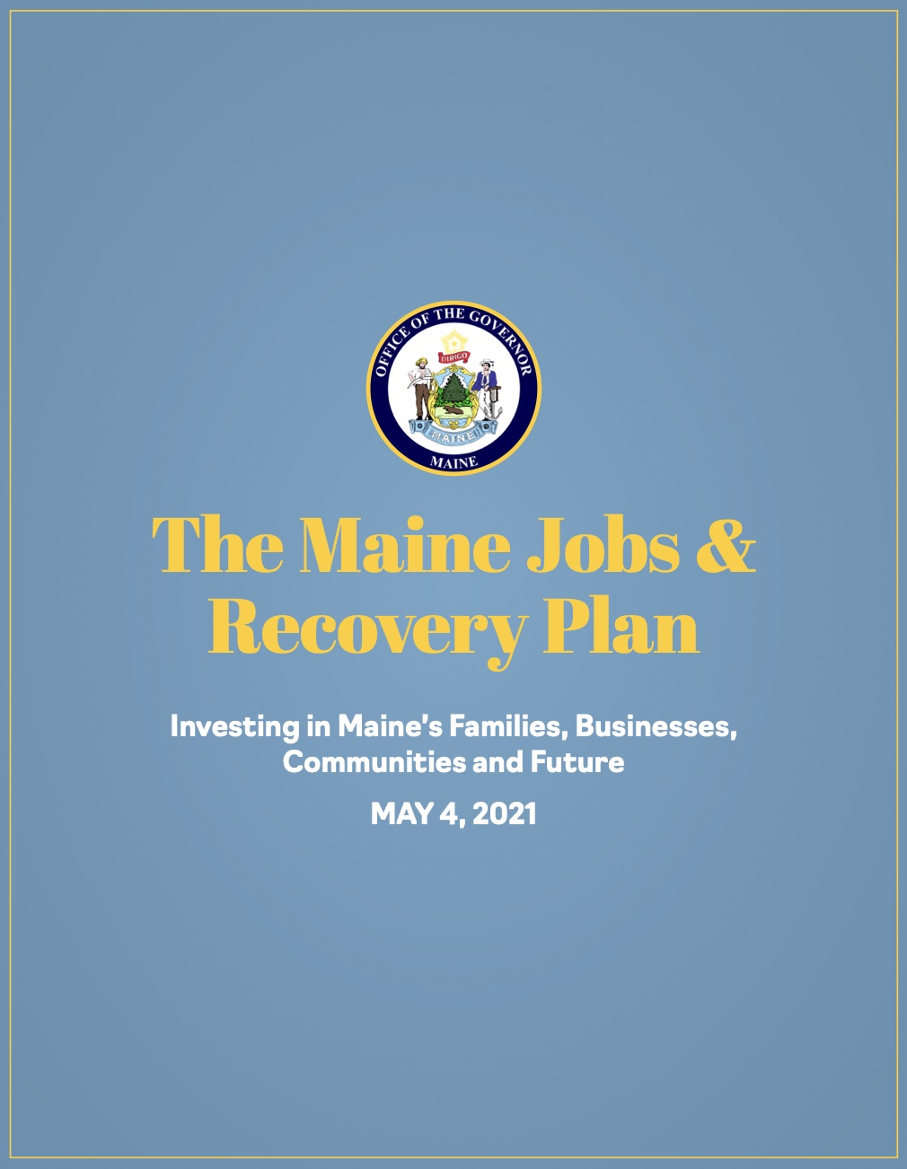 Maine Jobs & Recovery Report Cover