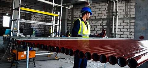 Man working on a construction site