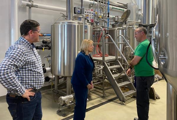 Governor Mills at Sebago Brewing Company in Gorham