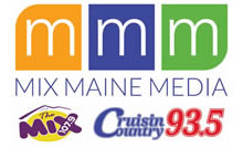 This is the logo for the mix maine media sponsor.