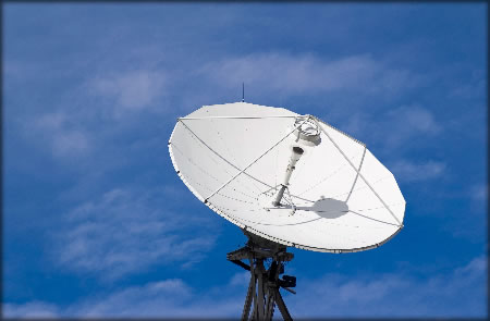 This is a picture of a sat dish