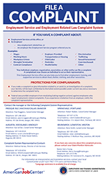 This is a graphic of the MDOL Complaint English language document.