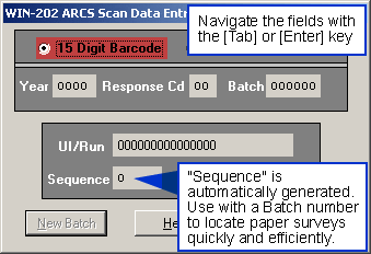 ARCS Scan Data Entry